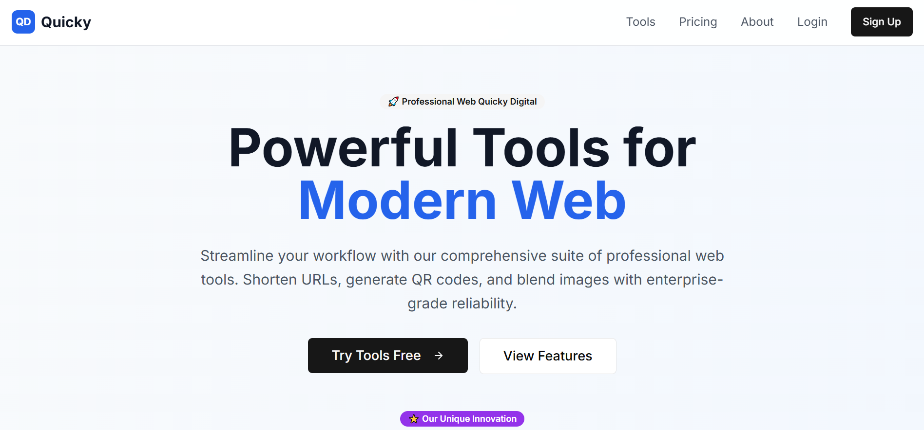 Quicky Digital: Developer Tools Hub